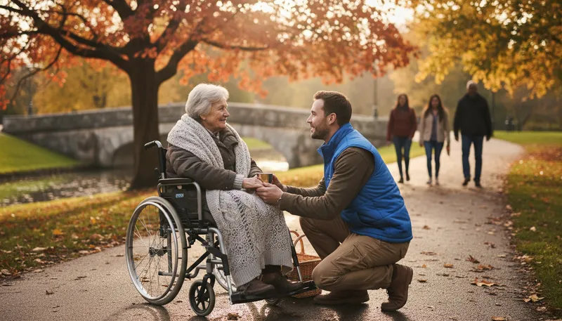 Illustration of invalid: person with a disability or health issue