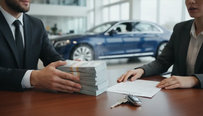 Illustration of cold hard cash: physical money, not credit or checks