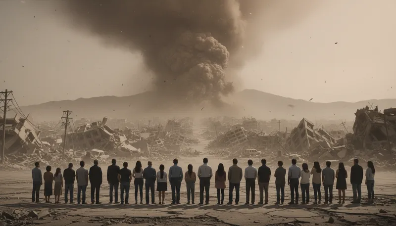 Illustration of enormity: The great size or seriousness of something bad.