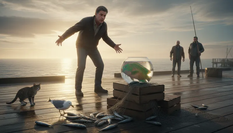 Illustration of what the fish: an expression of confusion or surprise