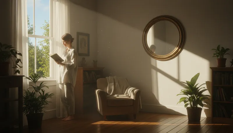 Illustration of reflect: throw back light or heat