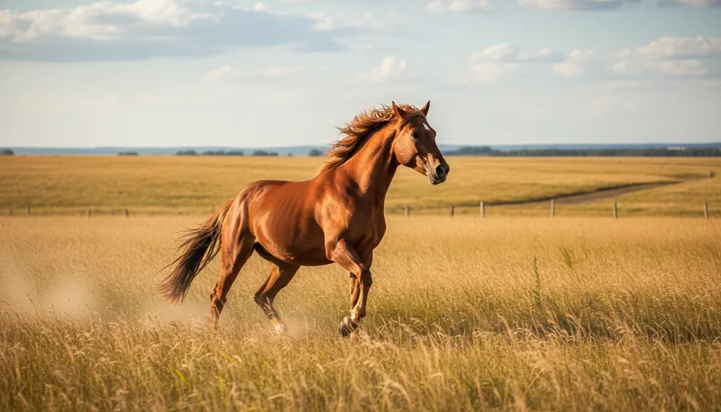 Illustration of stallion: a strong male horse