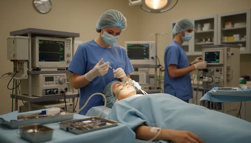 Illustration of put someone under: to administer anesthesia for surgery