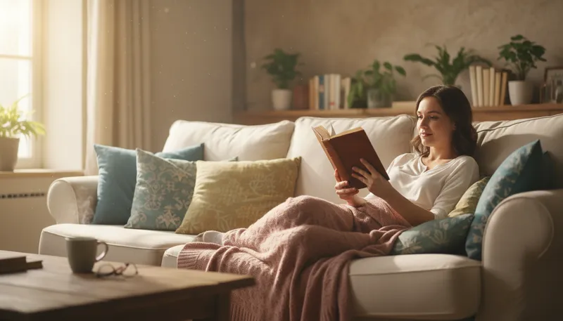 Illustration of recline: To lean back or lie down.