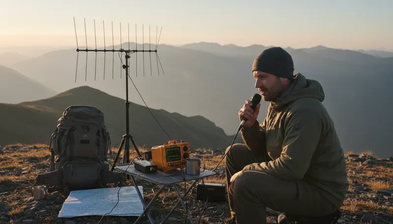 Illustration of dx: amateur radio shorthand for distance communication