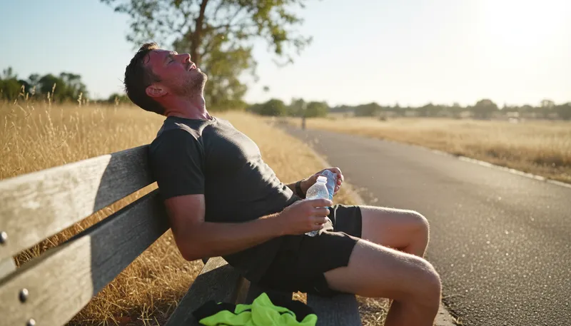 Illustration of in a bake: Feeling hot or overheated.