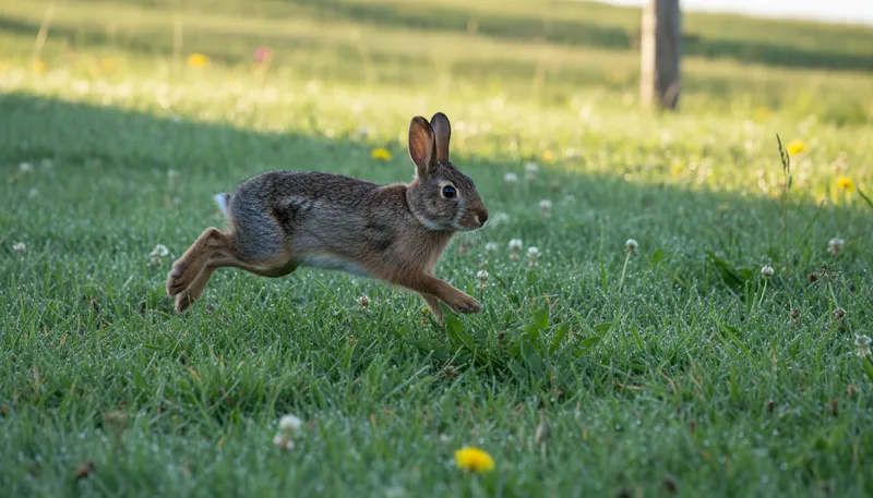 Illustration of bunny: A small, fluffy rabbit.