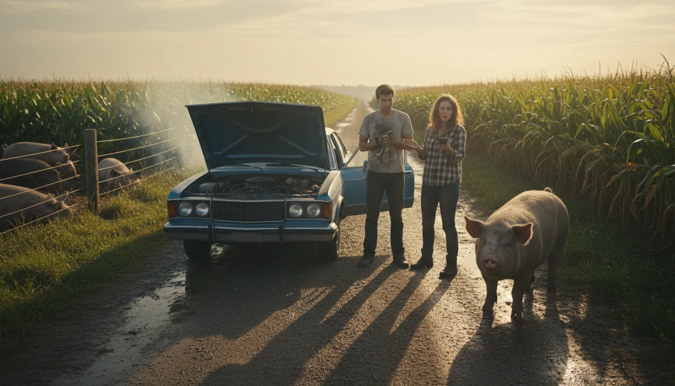 “in a pig's patoot” kelimesinin çizimi: in a foolish or silly situation