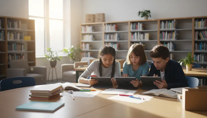 Illustration of ipads: Tablet computers made by Apple.