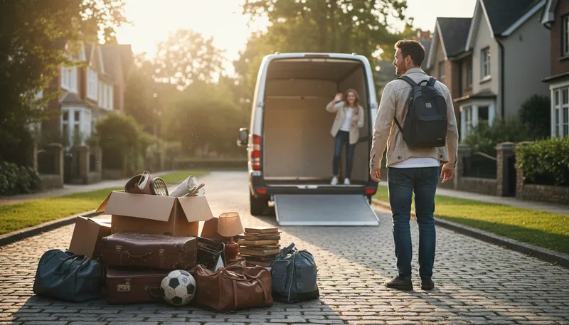 Illustration of excess baggage: unneeded or burdensome things or issues
