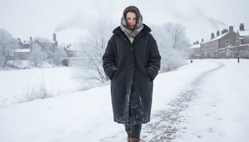 Illustration of overcoat: a long coat worn for warmth.