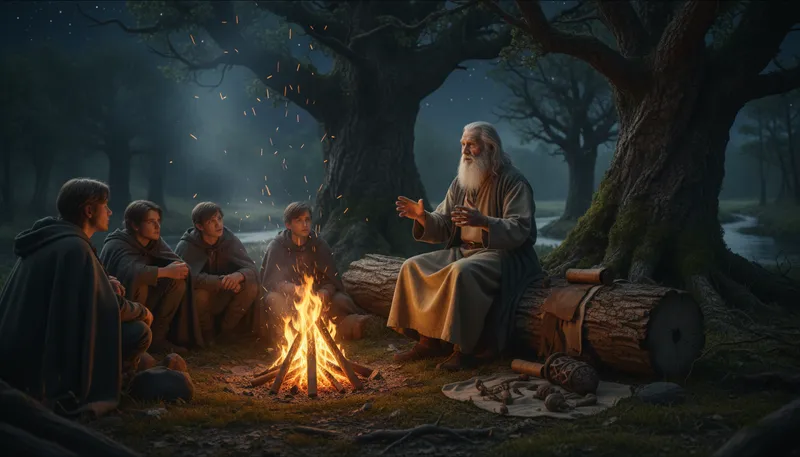 Illustration of solomons: A name or place, often related to wisdom.