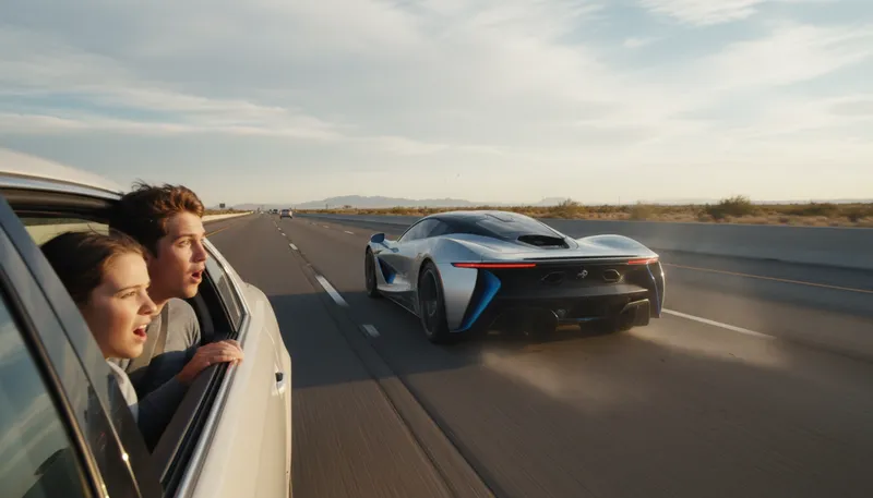 Illustration of supercar: An extremely fast and expensive sports car.