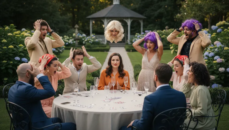 Illustration of have one's wig snatched: to be shocked or surprised.