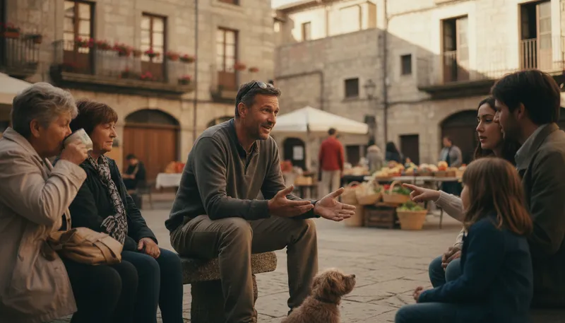 Illustration of colloquially: In informal, conversational language.