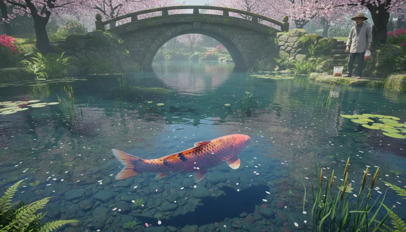 Illustration of carp: A type of freshwater fish.