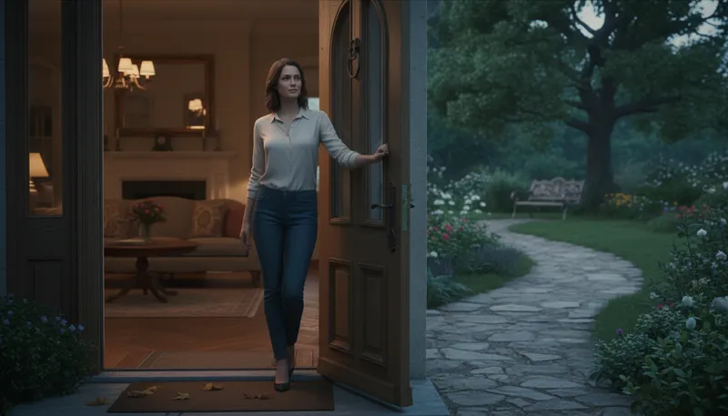 Illustration of leave the door open: To maintain possibilities or options.