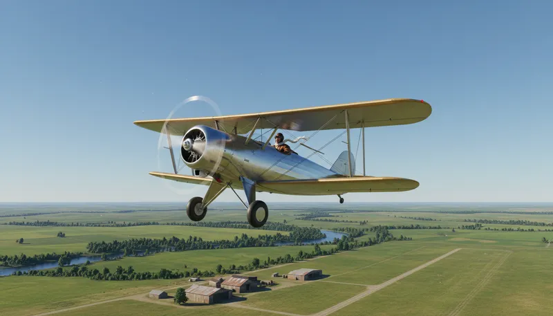 Illustration of aviator: A person who flies an aircraft.
