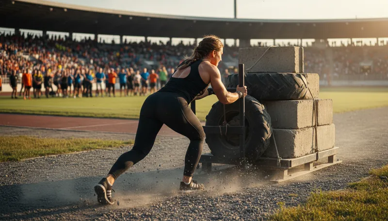 Illustration of powerhouse: A person or thing with great energy or strength.