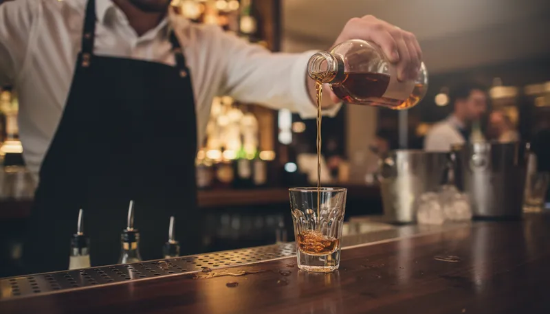 Illustration of liquor: Alcoholic drink, especially distilled spirits.