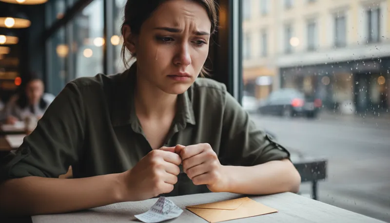 Illustration of written in someone's face: clearly showing emotions or thoughts.