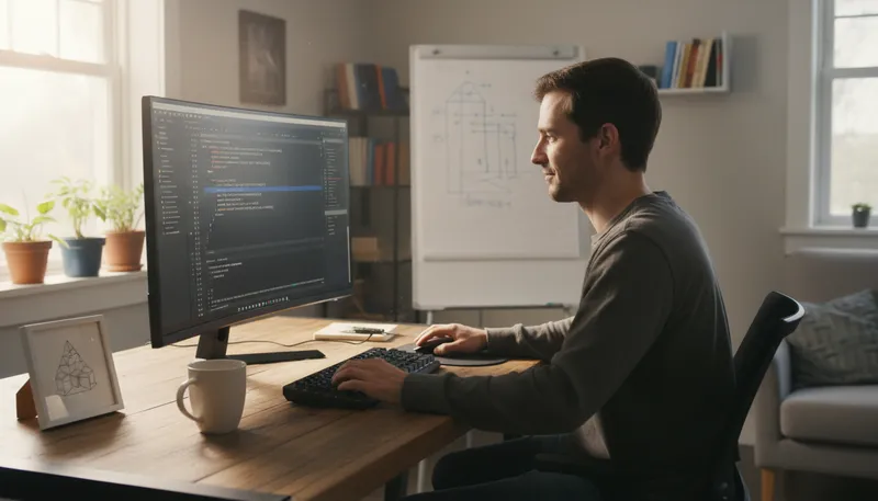 Illustration of typescript: A programming language that builds on JavaScript.