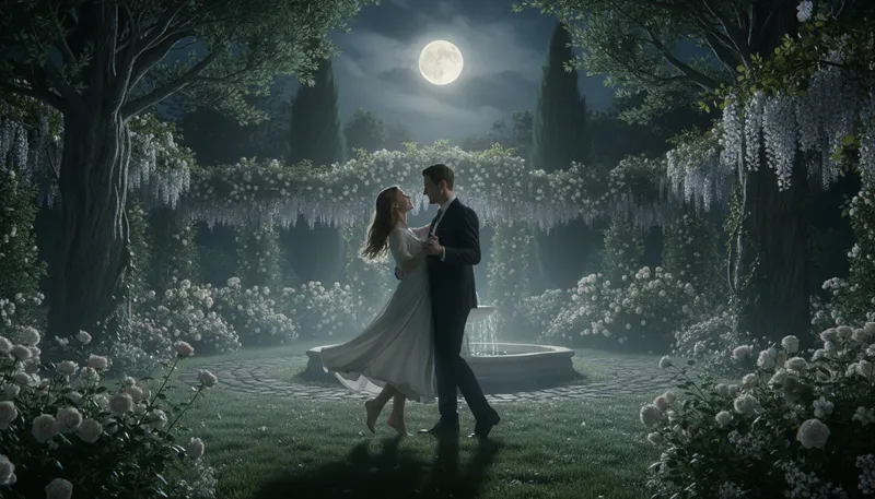Illustration of moonlight: Light from the moon at night.