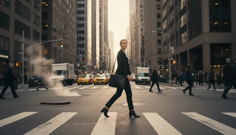 Illustration of asphalt jungle: A bustling urban environment with chaos.