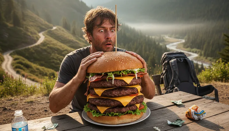 Illustration of i could eat a horse: very hungry or starving