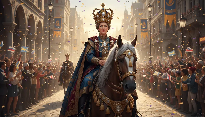Illustration of rey: A title for a king in Spanish.