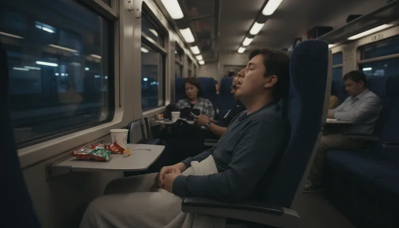 Illustration of sleeper: A person who sleeps.