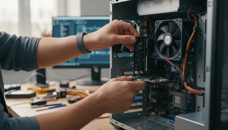 Illustration of pci: A standard for connecting hardware in computers.