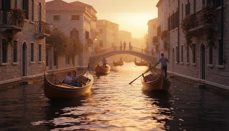 Illustration of canal: A man-made waterway for navigation or irrigation.