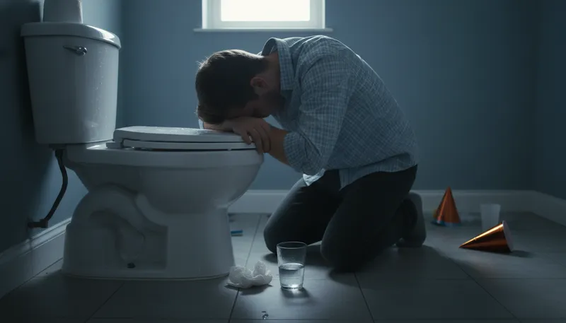 Illustration of porcelain god: A toilet, often used humorously.