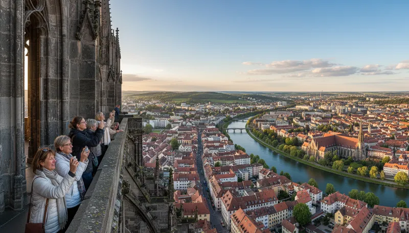 Illustration of ulm: A city in Germany known for its cathedral.