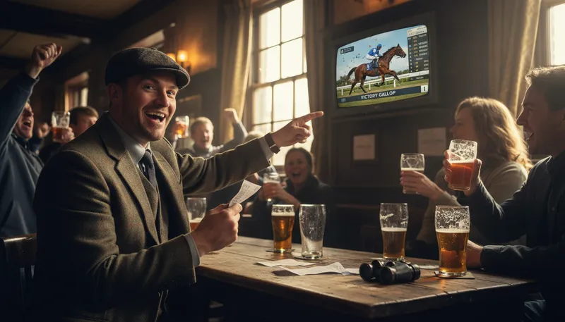 Illustration of punter: a customer, especially in betting