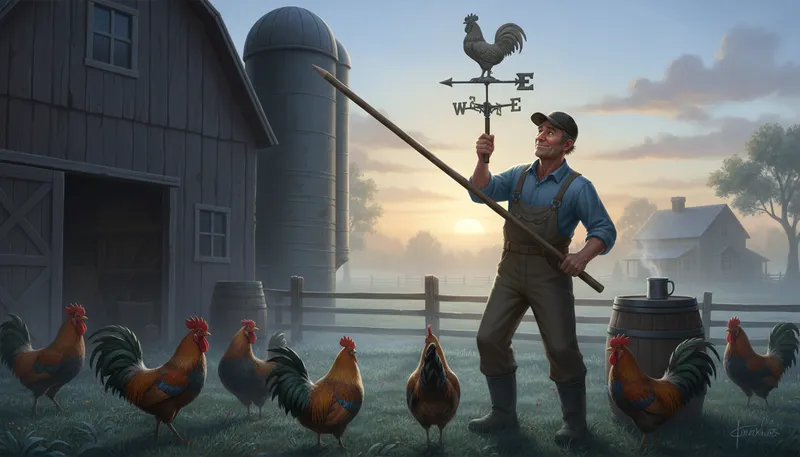 Illustration of beat the cock: to wake someone up early