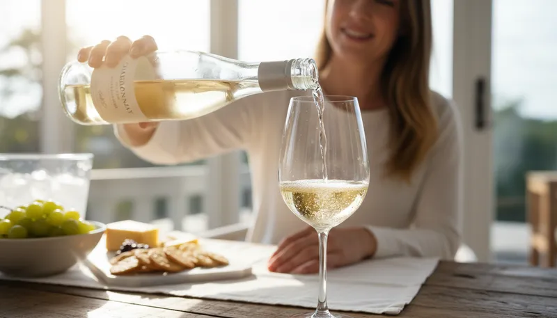 Illustration of chardonnay: A type of white wine grape.
