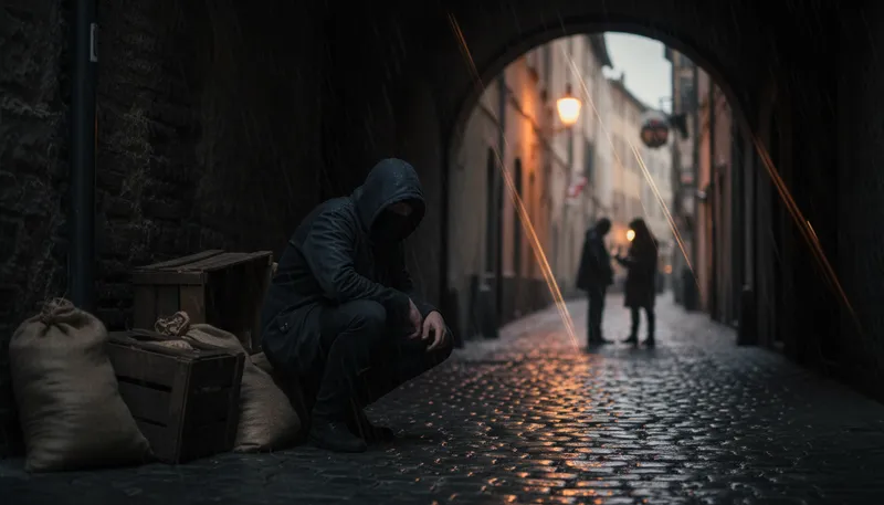 Illustration of accomplice: A person who helps another commit a crime.