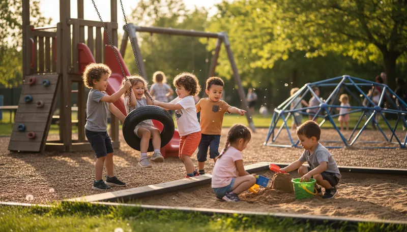 Illustration of socialization: The process of learning social skills.