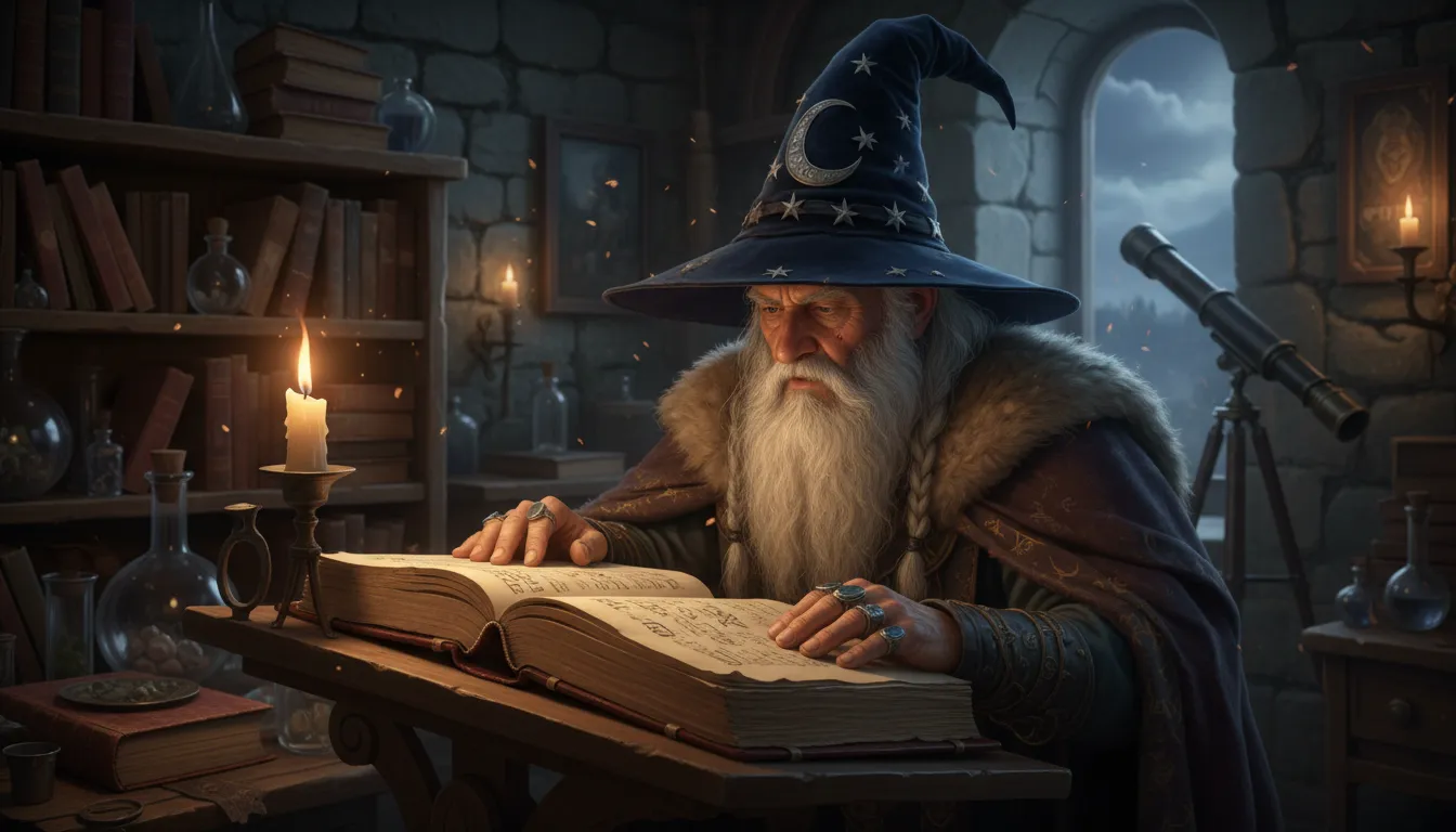 Illustration of spellbook: a book containing magical spells and instructions