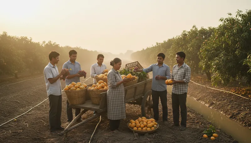 Illustration of bear fruit: to produce positive results