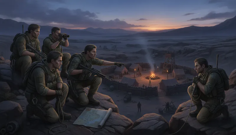 Illustration of raid: sudden attack on a target