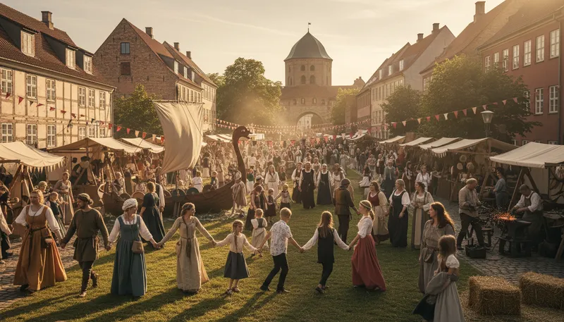 Illustration of aarhus: A city in Denmark known for its culture.