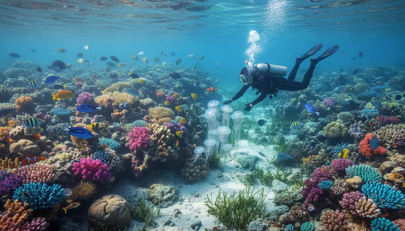 Illustration of littoral: Related to the shore of a body of water.