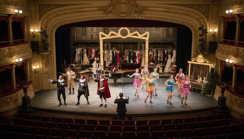 Illustration of repertory: A collection of works performed regularly.