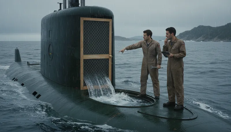 Illustration of screen door on a submarine: something that won't work effectively