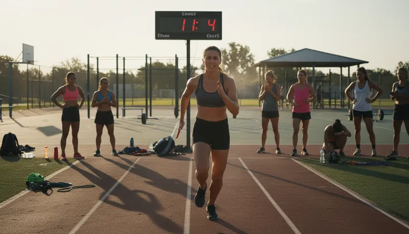 Illustration of competitiveness: The desire to win or be better.