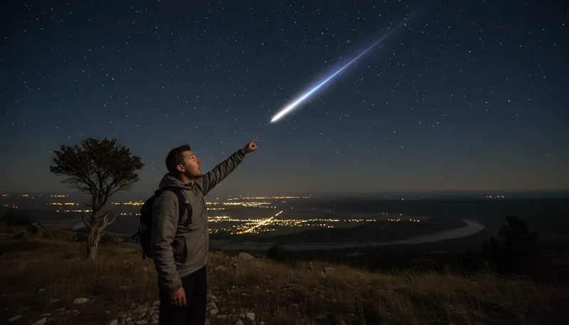 Illustration of star: a bright object in the night sky