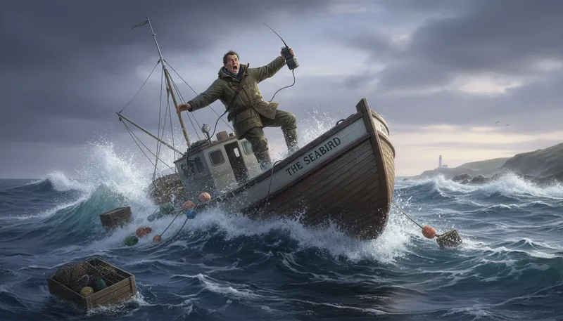 Illustration of mayday: A distress signal in emergencies.